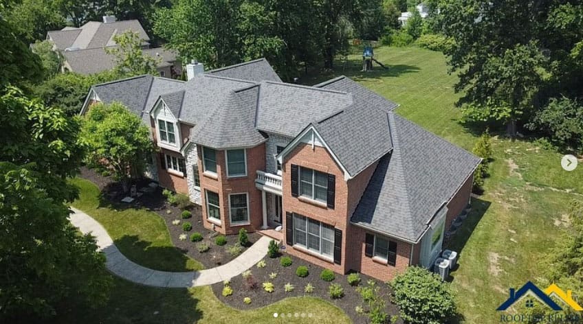 Completed roof replacement on an Eastgate, Ohio home
