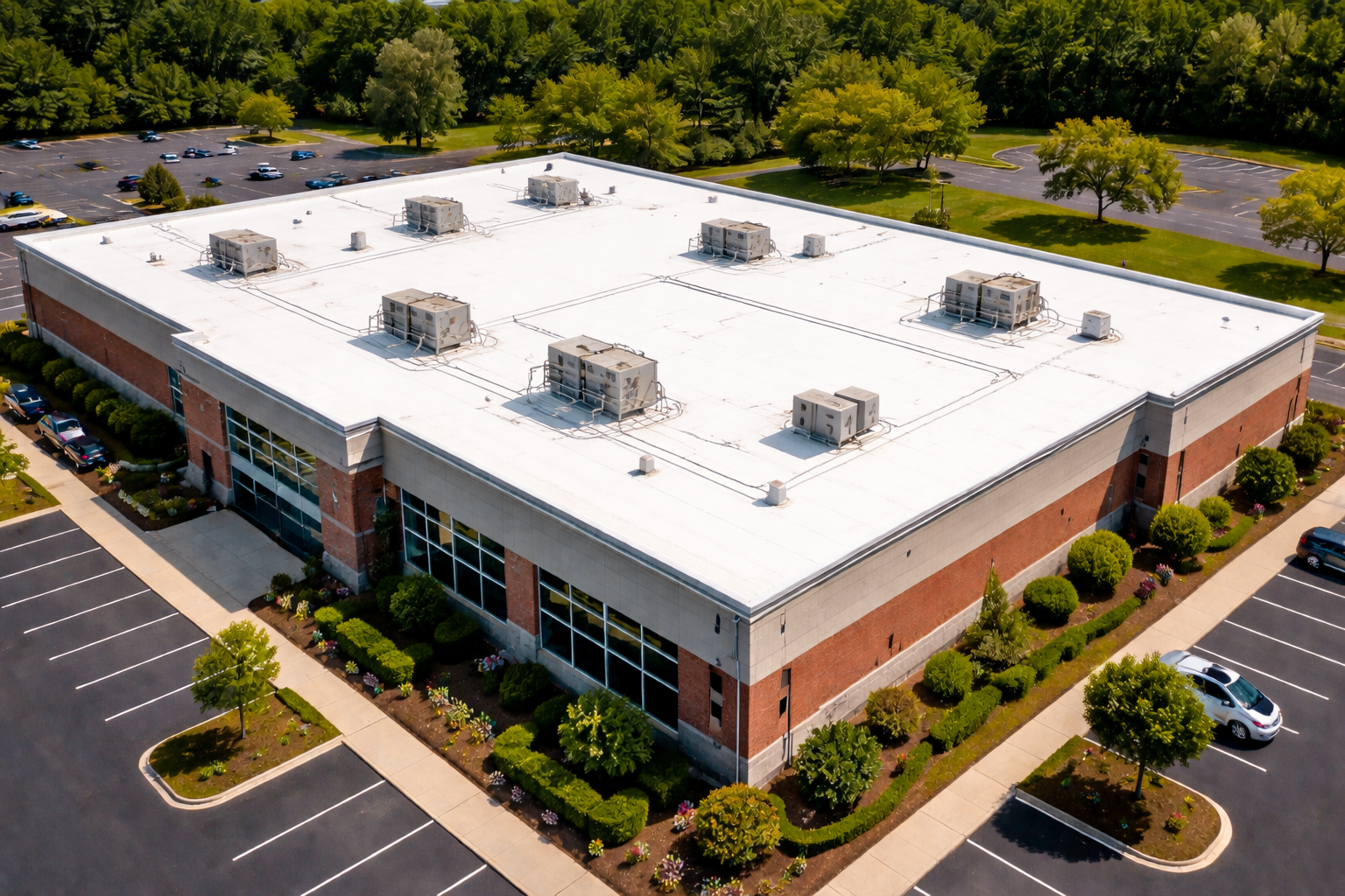 Commercial flat roof in Cincinnati