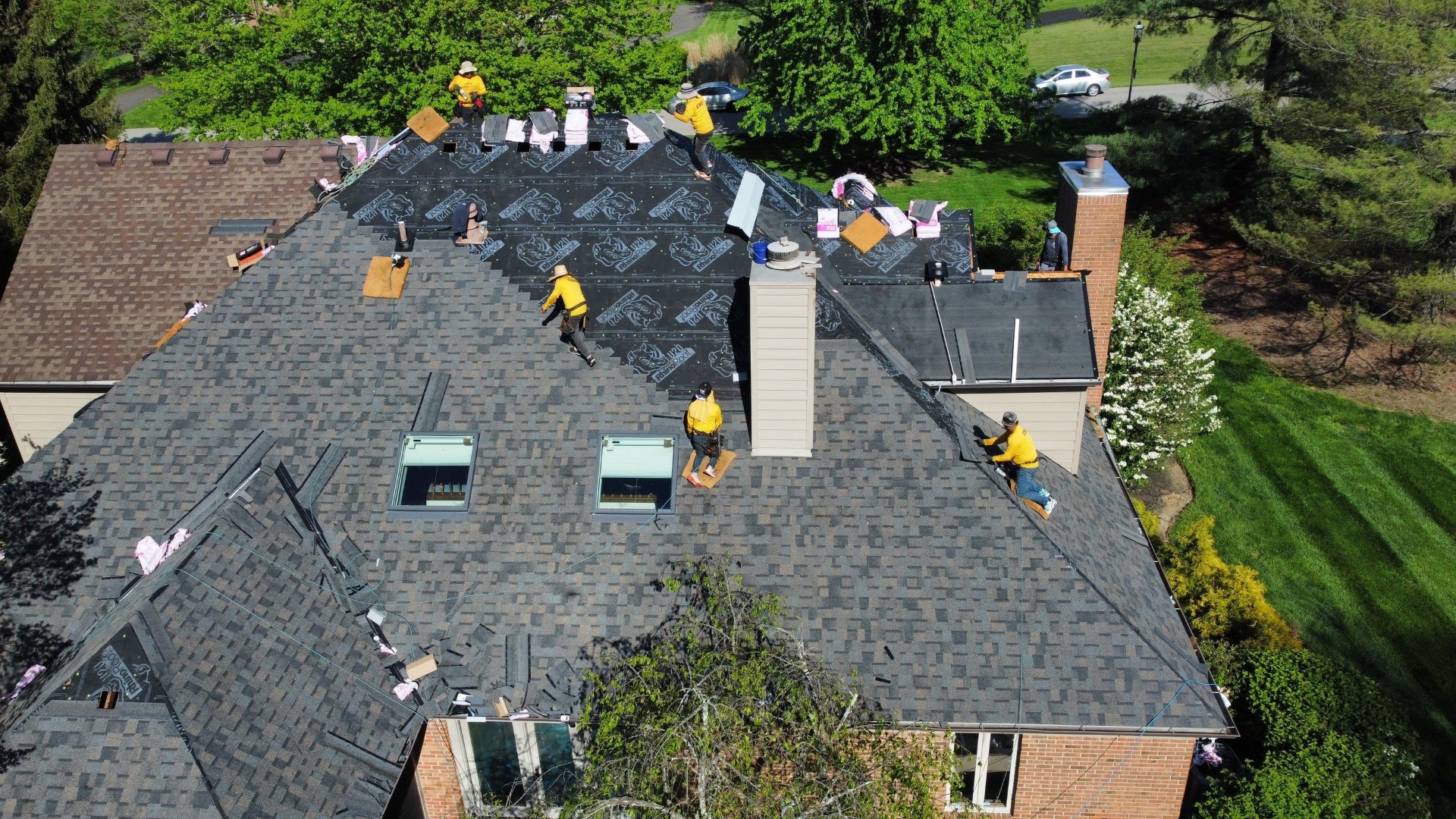 Roof replacement project in Cincinnati